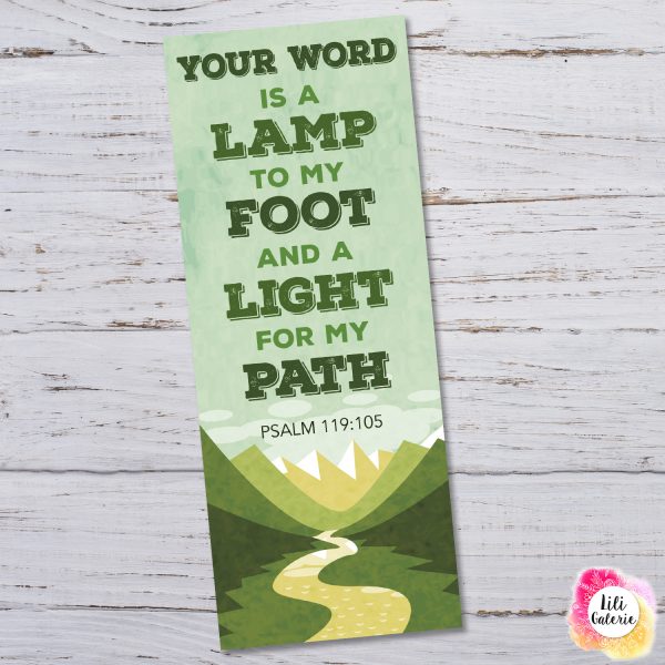 Bookmark with Bible verse