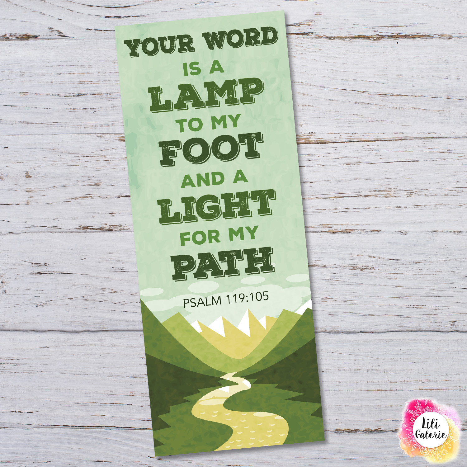 Bookmark with Bible verse