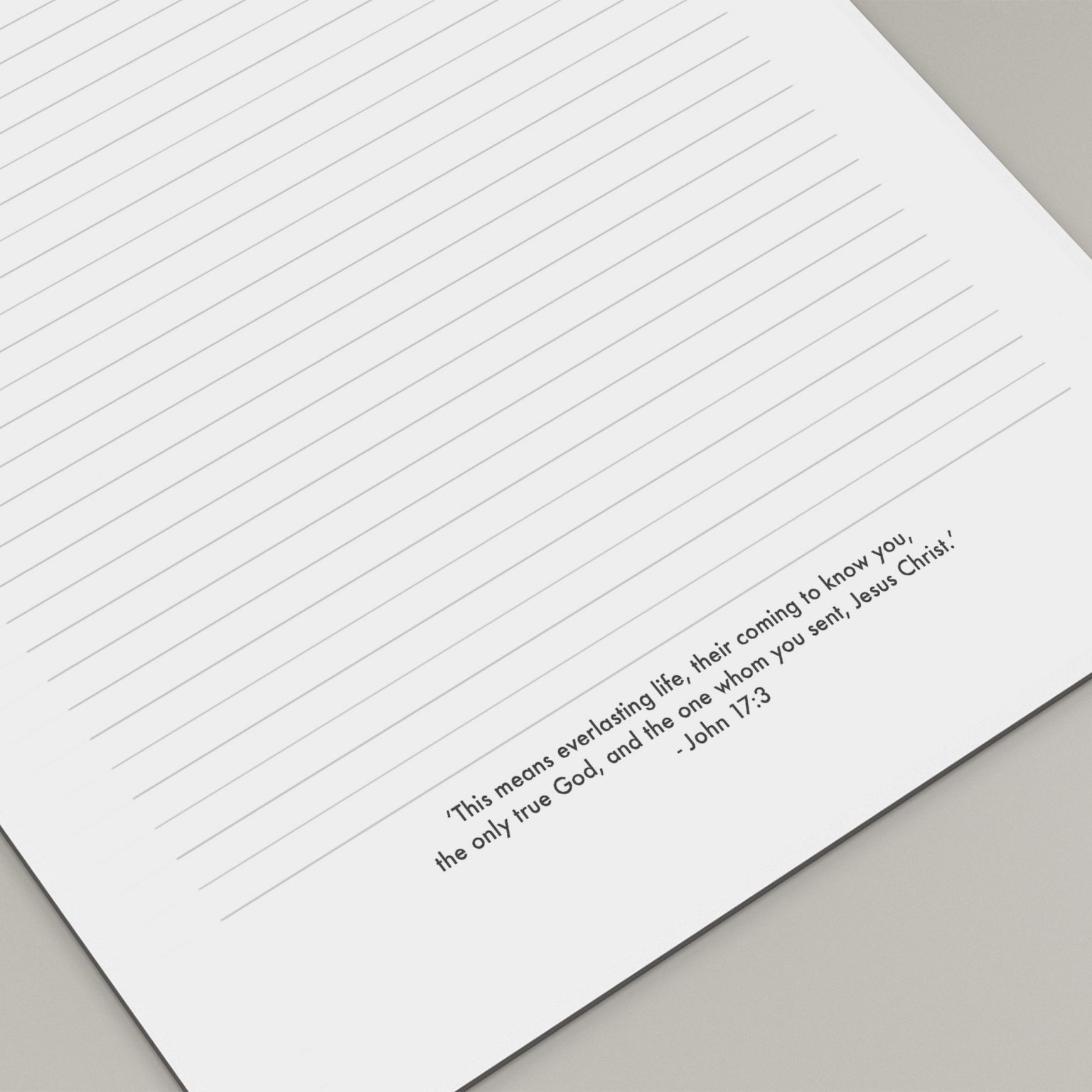 JW letter writing paper template set of 4 featuring encouraging
