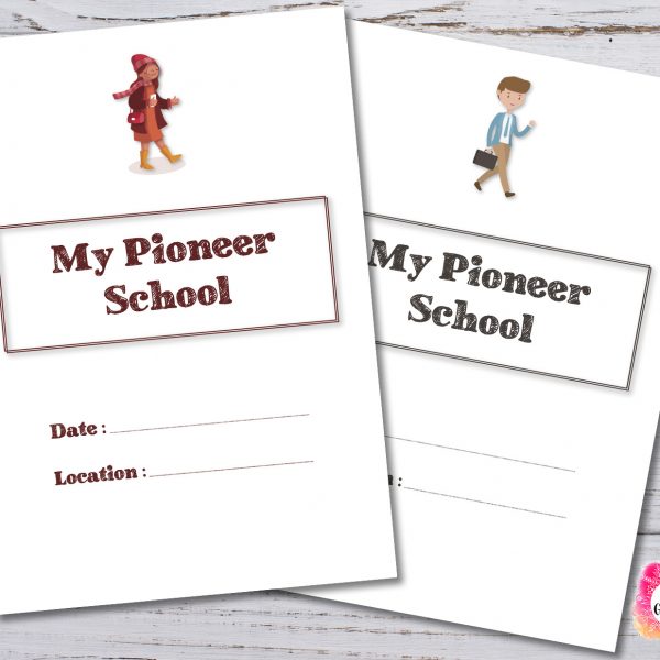 Pioneer School Notebook - Digital print