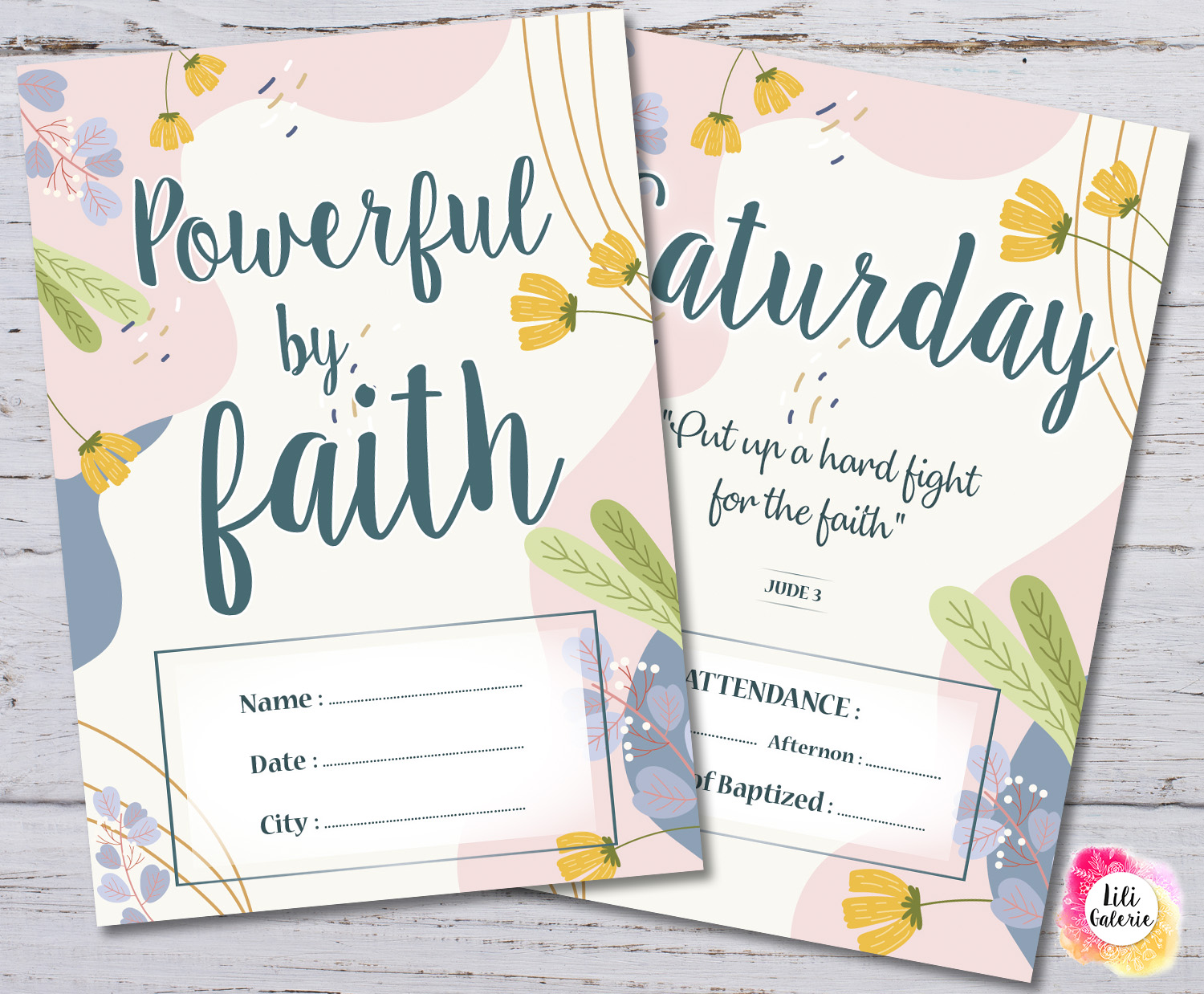 LiliGalerie-Convention Notebook 2021-powerful by faith