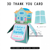 Hospitality Thanks | 3D Popup Cards