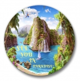 150 See you in Paradise JW International Convention Love Never Fails Buttons – 1.25”