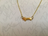 Agape necklace in golden tone