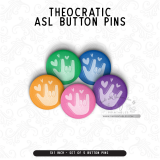 JW ASL We Love You – ASL Button Pin Set