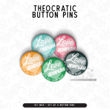 Love Jehovah – Assembly Button Pin Set
