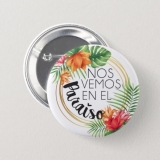 See You In Paradise Spanish Button Pins 50 Pack